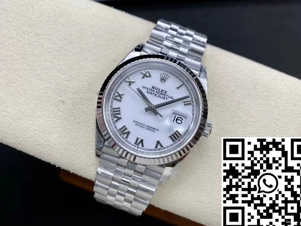 Dial VS M126234-0025 Rolex White 36MM Datejust Factory 0127